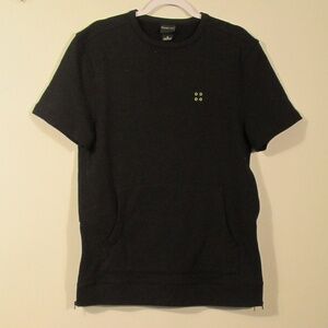 Black Short Sleeve Sweatshirt